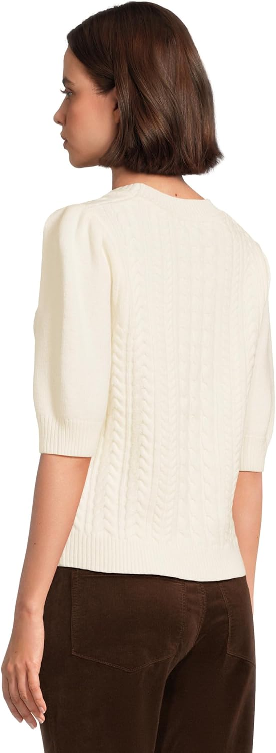 Michael Stars Womens Elaine Puff Sleeve Pullover - Image 3