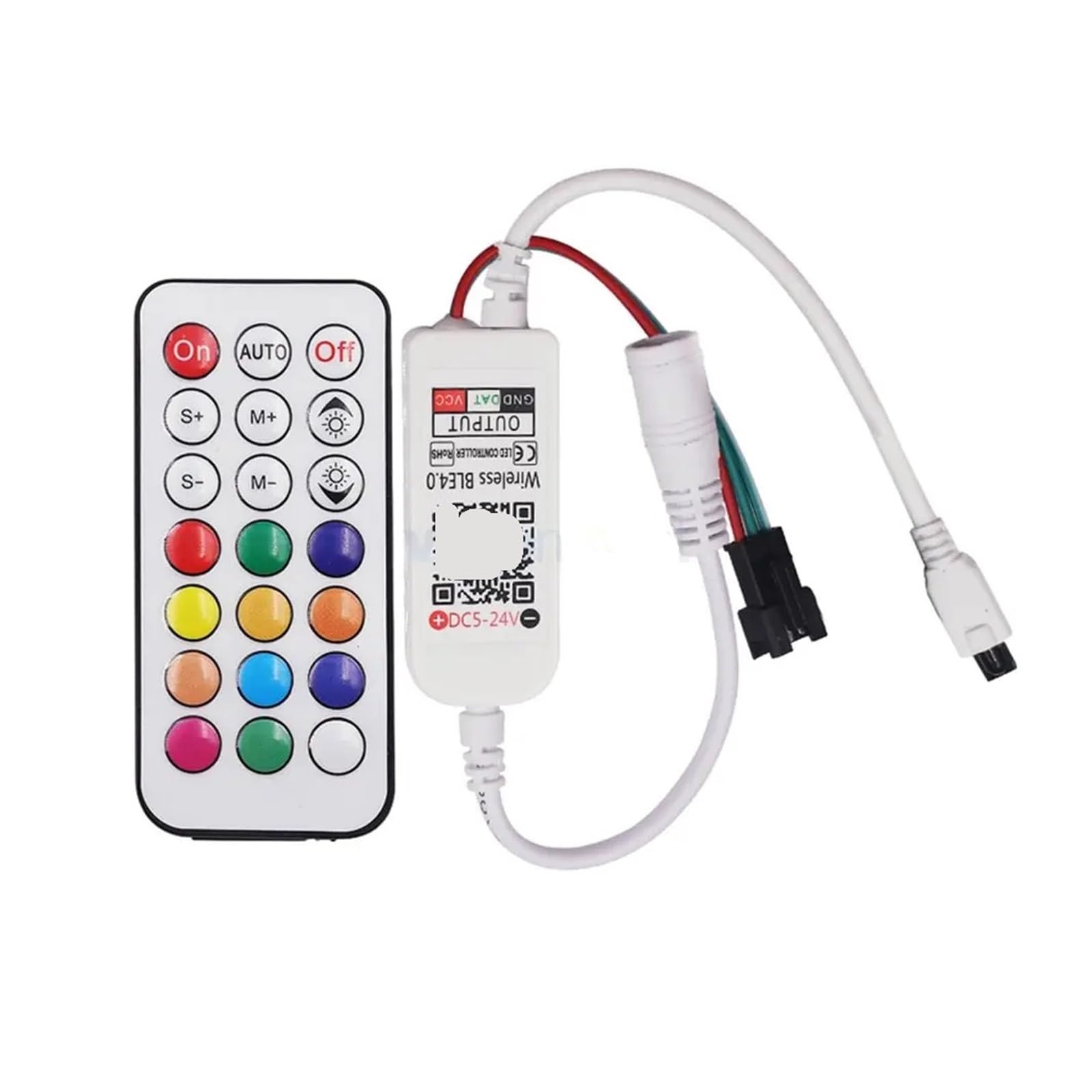 Contrôleur LED Symphony mini gradateur 1024 pixels avec télécommande 21 touches pour ruban magique