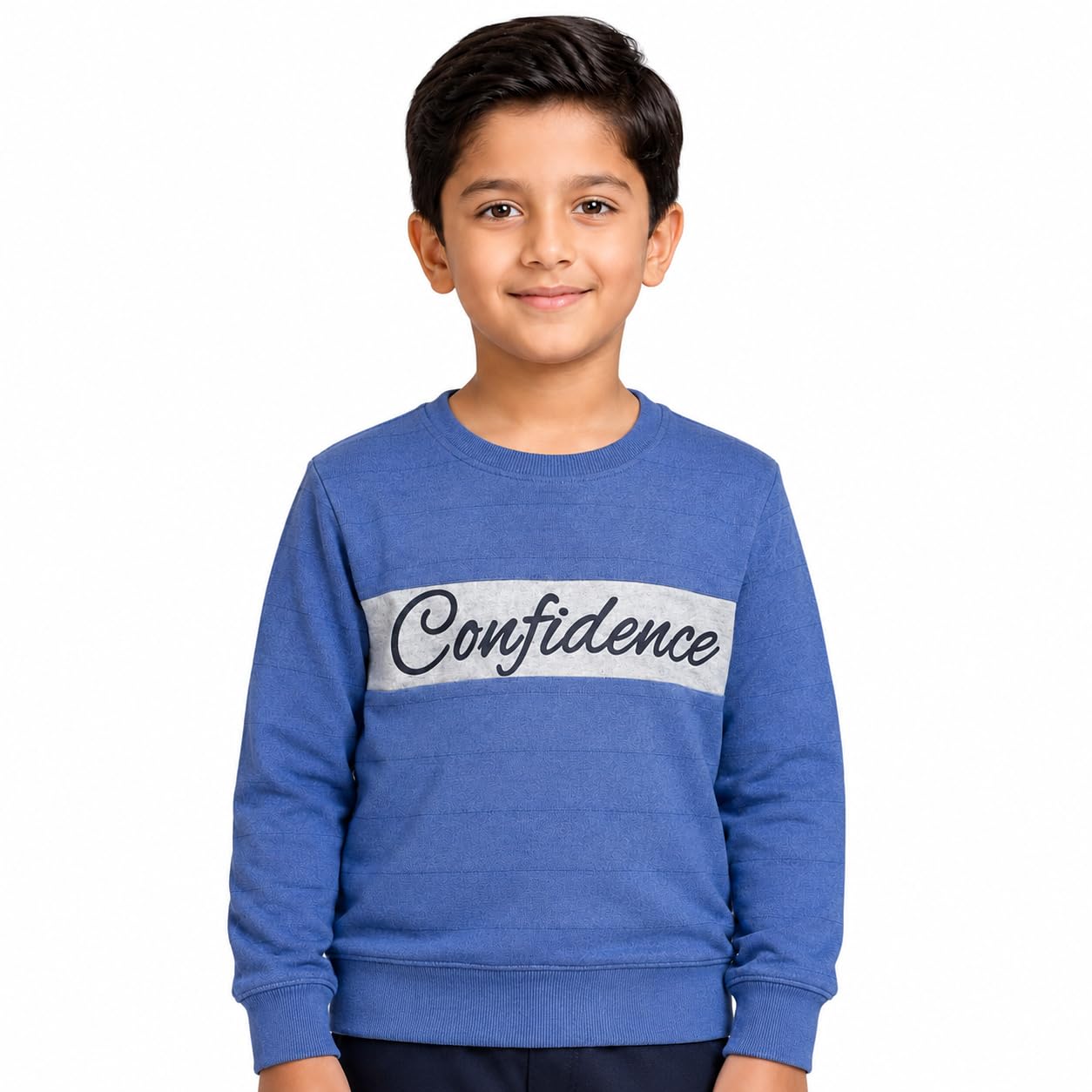 RNS Retail Kids Cotton Winter Sweatshirt with Graphic (in, Age, 5 Years, 6 Years, Regular, Blue)-image-3