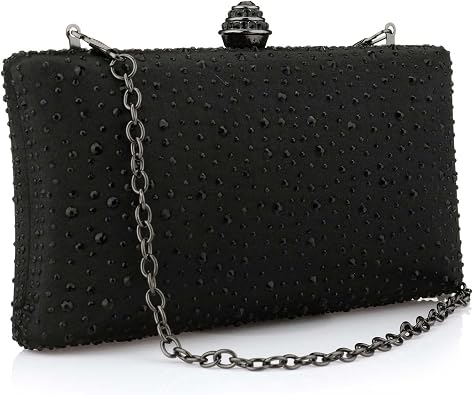 Simcat Women Handbags Rhinestone Evening Bags Party Purse Prom Wedding Bride Crystal Party Clutches Bag with Chain
