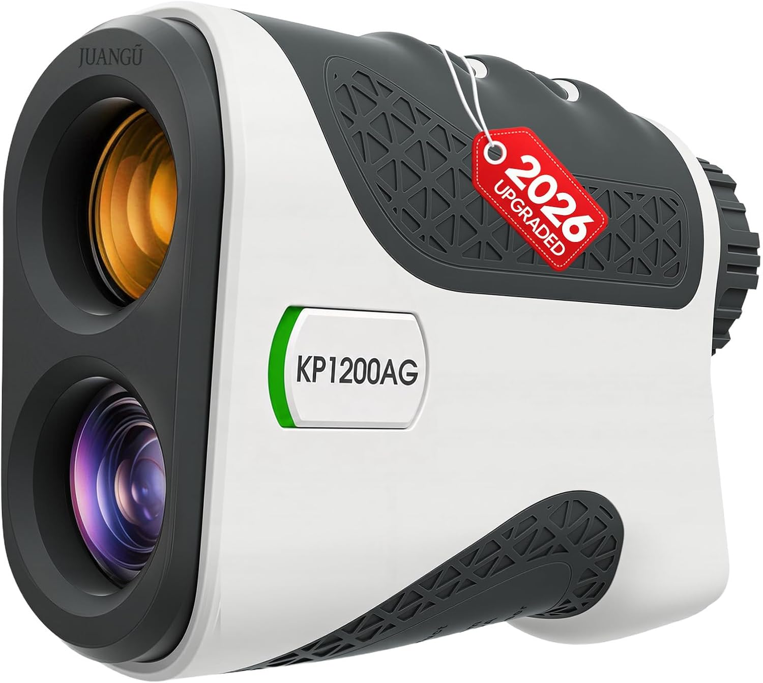 2026 Golf Rangefinder with Slope, 1200 Yards Laser Range Finder, 7X Magnification, Magnetic Cart Mount, Flag Lock Vibration, Lightweight Golf Gift for Men Women Black & Grey