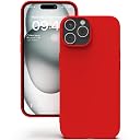 YATWIN Silicone Back Case for iPhone 15 Pro Max, Soft-Touch Phone Back Cover for Apple iPhone 15 Pro Max - Red gallery image