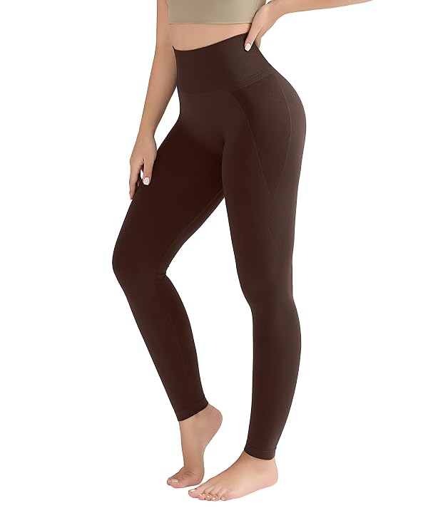 LUMIVAE High Waisted Tummy Control Leggings for Women, Seamless Compression Yoga Pants, 4-Way Stretch Workout Sport Leggings by LUMIVAE - Used condition - US$12.10