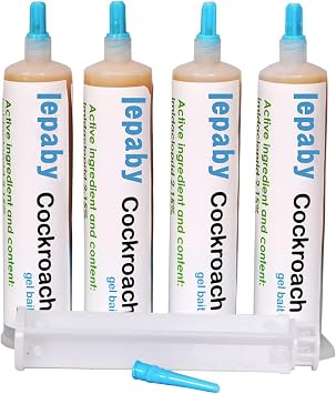 Cockroach Gel Bait 1.1 oz 30 g x 4 Bottles 4 Bottles 4.2 oz 120 g