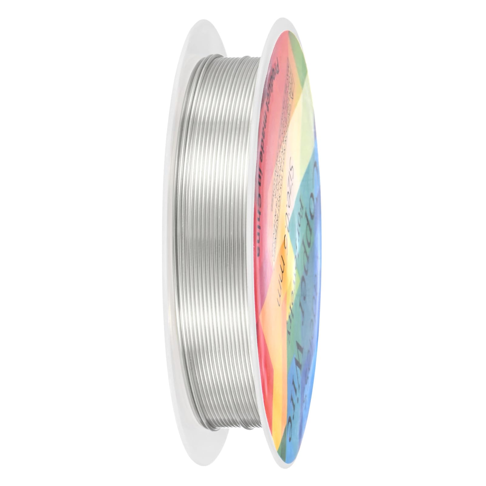 M METERXITY 0.6 mm/22 Gauge Copper Wire for Jewelry Making, 13.1FT Copper Beading Craft Wire for Jewelry/Weaving/DIY Crafting/Planting, Color-Retaining [4M, Bright Silver]