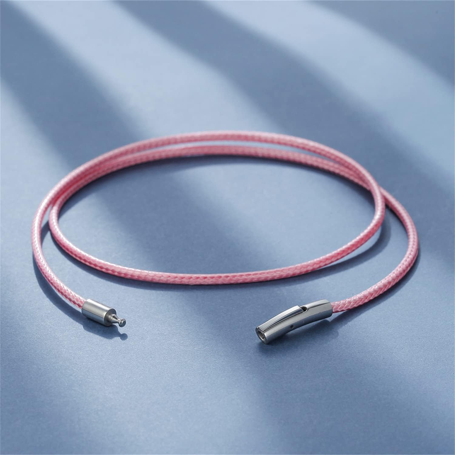 Braided Leather Cord Chain Necklace with Stainless Steel Clasp, Men Women DIY Woven Wax Rope Chain for Pendant, 2/3mm Width, 16" 18" 20" 22" 24" 26" 28" 30" Length - Image 5