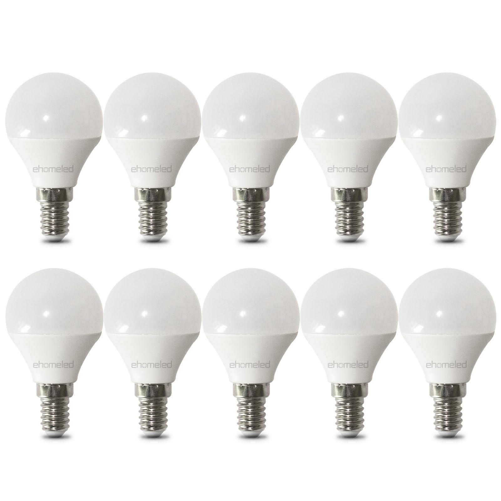 ehomeled E14 LED Warmweiss Lampe 40W Ersetzt Glühlampe 3.4W 470 Lumen Glühbirne, G45/P45 LED Birne Warmweiß 3000K, LED Beleuchtung Energiesparlampe, nicht Dimmbar Leuchtmittel, 10 Stück