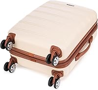 Vista 246 de Rockland - Maleta de viaje Melbourne, rígida y expandible, con ruedas giratorias, Azul