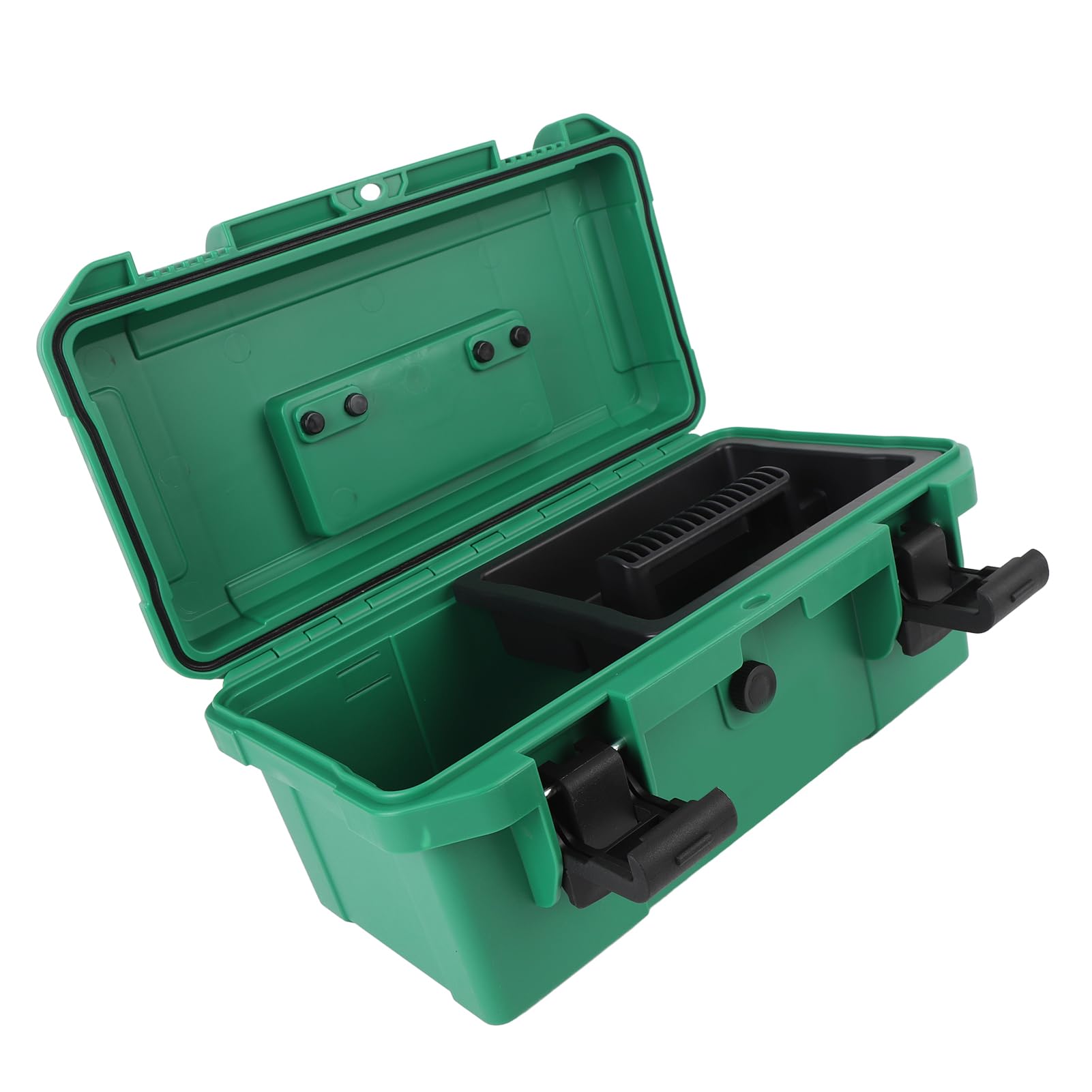 Wasserfeste tragbare Werkzeugkasten Universal Small Utility Vehicle Toolbox mit abnehmbaren Innenschalen haltbarer PP -Material für ATV -UTV -Traktoren 14 x 7 x 6 Zoll