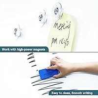 Vista 125 de J&J worldwide Glass Whiteboard Yearly Calendar - 35" X 47" Large Wall Whitrboard - White Board Dry Erase Planner for Wall Home, School, Office