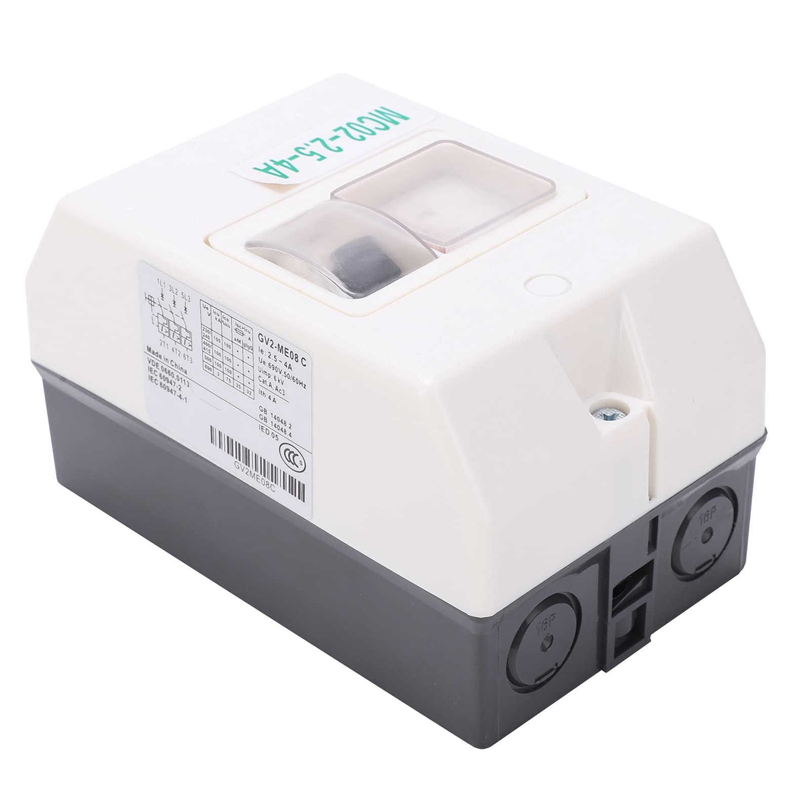 Interruptor de protección del motor del disyuntor eléctrico Protector de disyuntor impermeable MC02‑2.5‑4A 220V / 380V