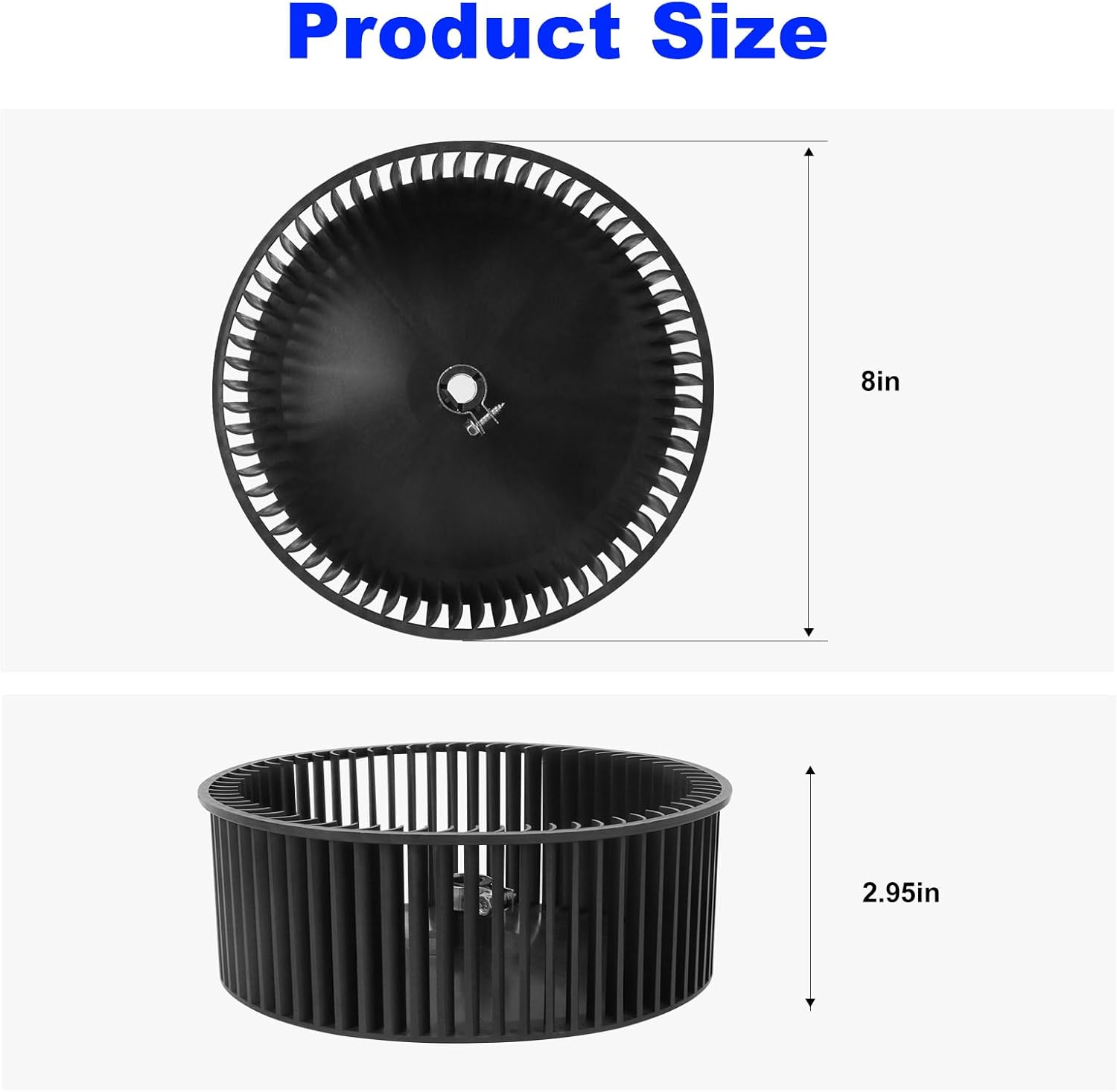 3313107.033 RV Ac Blower Wheel Replacement Atwood Duo-Therm Air Conditioner Blower Wheel 3313107033 3104887.009 385002300 RV Blower Wheel NBK 20370-1