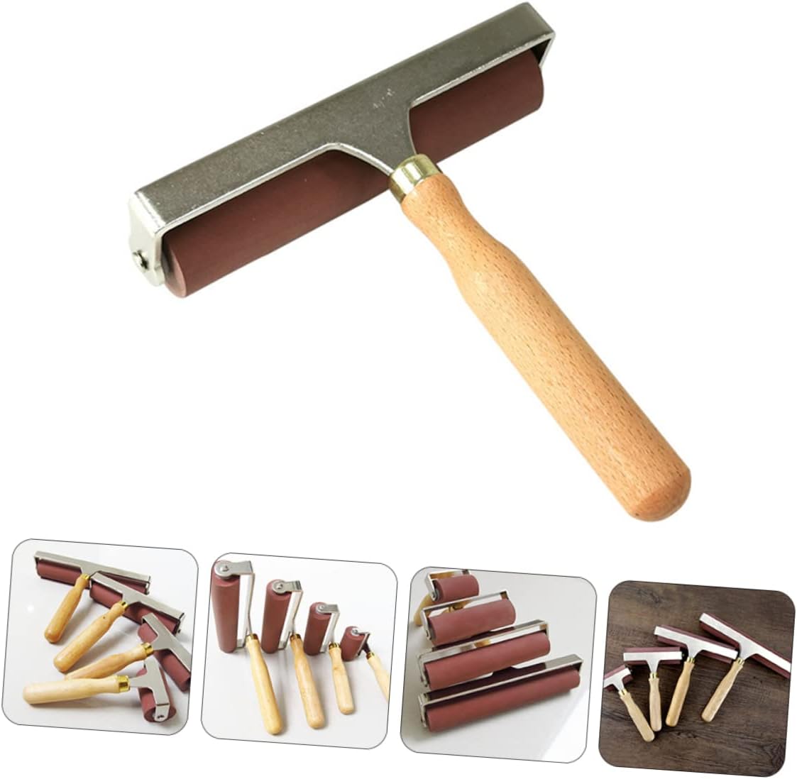 Gatuida 1pc Ink Applicator Roller Oil Painting Tool for Printmaking Crafting Roller for Relief Printing