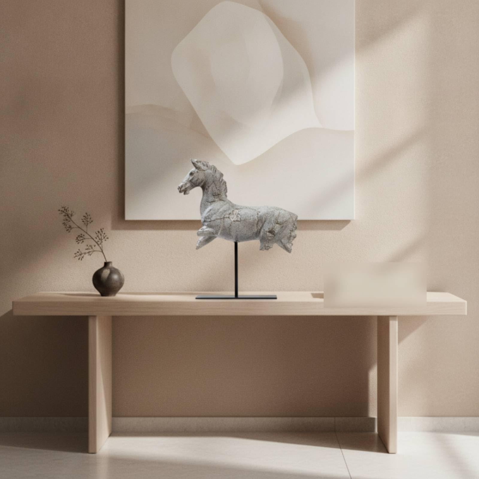 Qianly Scultura da Tavolo Scultura a Forma Vintage Soprammobile per Consolle