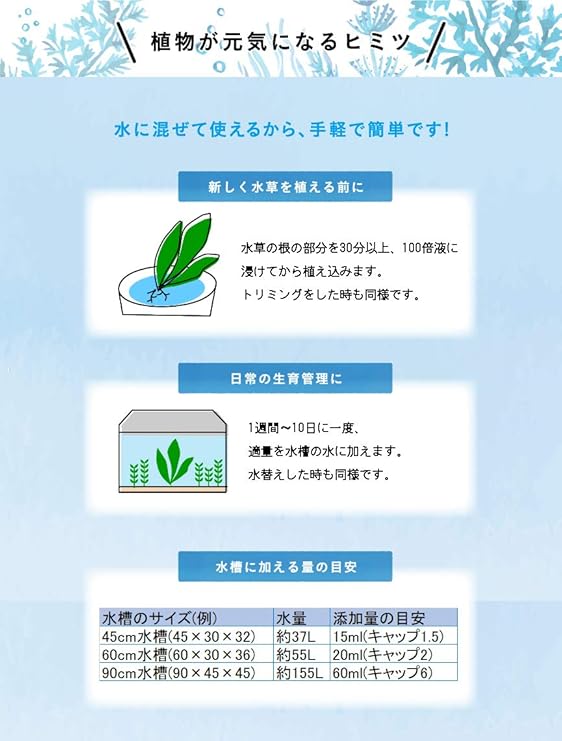 Amazon メネデール 活力剤 メネデール 水草の活力素 500ml 液肥 活力剤