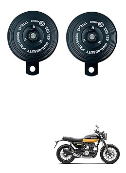 Znee Smart Motorcycle Horn Loud Sound Waterproof 12V 110DB (Set of 2) for Honda CB350RS