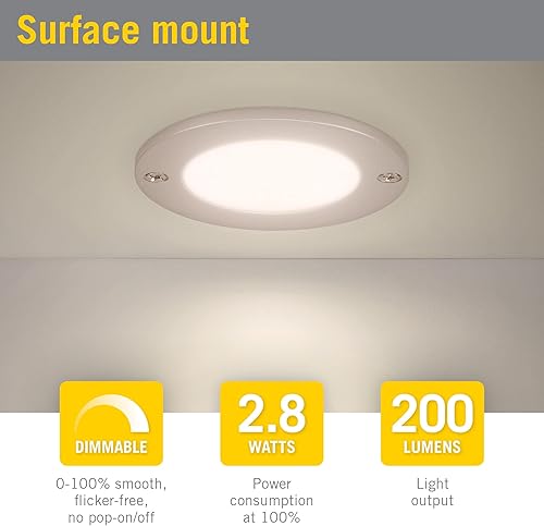 Miniatura 2 de Armacost Lighting Disco bajo perfil debajo del gabinete LED Puck Light 3000K 222415