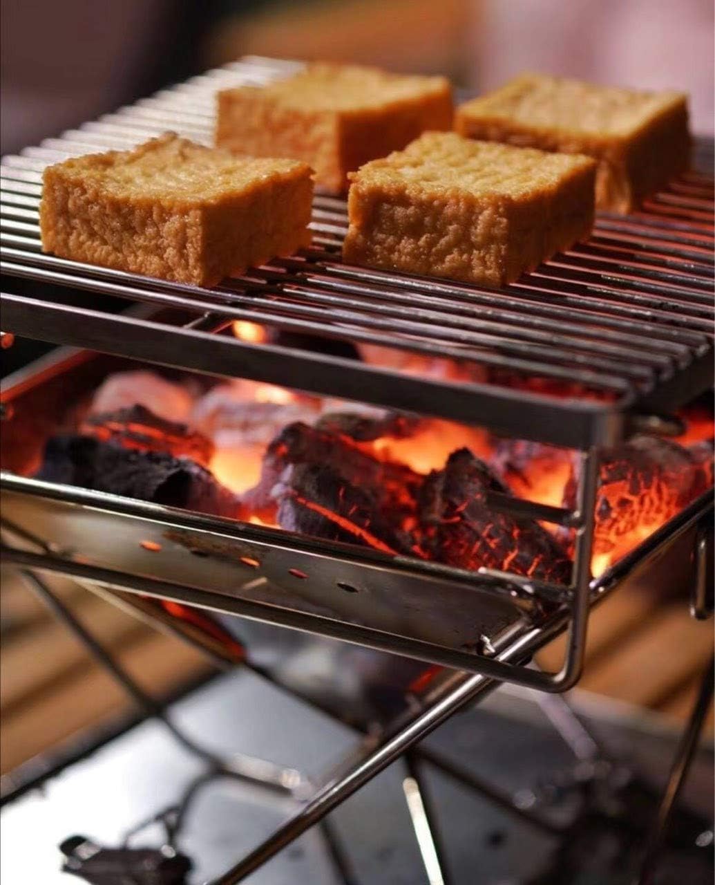 Camping Moon X-MINI-Pro-W X-MINI-Pro-W X-Small Bonfire Stand with Grill Bridge