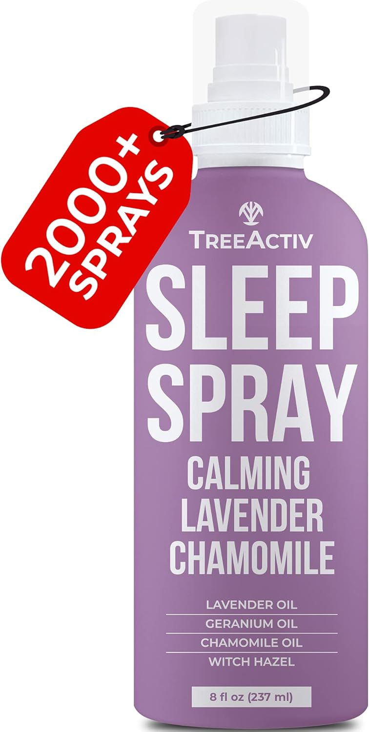 TreeActiv Sleep Spray, 8 oz, Lavender Pillow Spray for