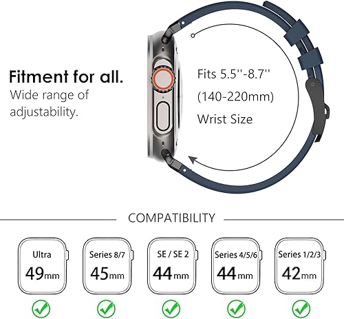 Miniatura 59 de WINGLE AP Luxury Bands for Apple Watch Band Ultra 3/2/1 Band Ultra 49mm Series 11 10 46mm 45mm 44mm 42mm SE 3/2/1 Series 9 8 7 6 5 4 3 2 1 Men