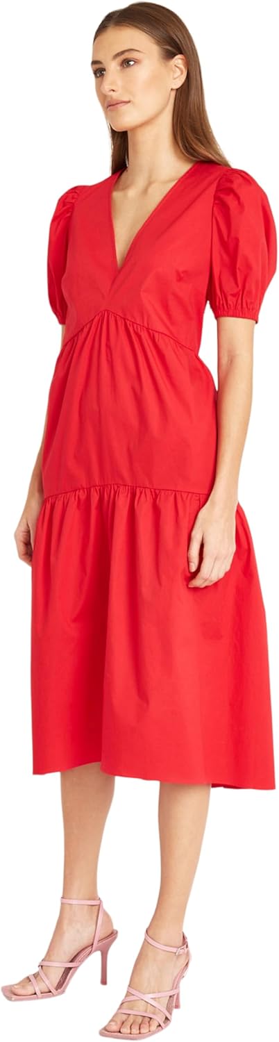 Donna Morgan Womens Versatile V-Neck Empire Waist Dress with Pockets | Summer Dresses for Women - Image 2