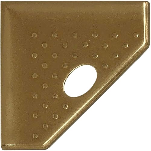 Questech Décor - Reposapiés de ducha de 5 pulgadas, estante de afeitado de ducha esquinero montado en la pared, organizador de ducha reacondicionado