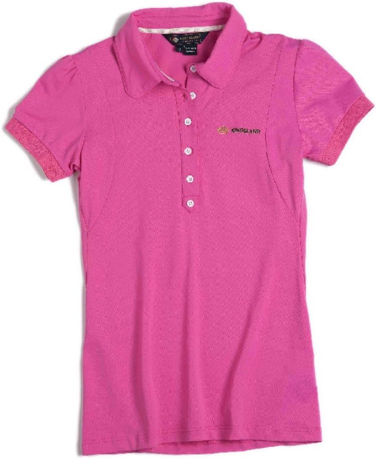 Kingsland Equestrian Women's Seaside Turquoise Blue Fitted Technical Polo