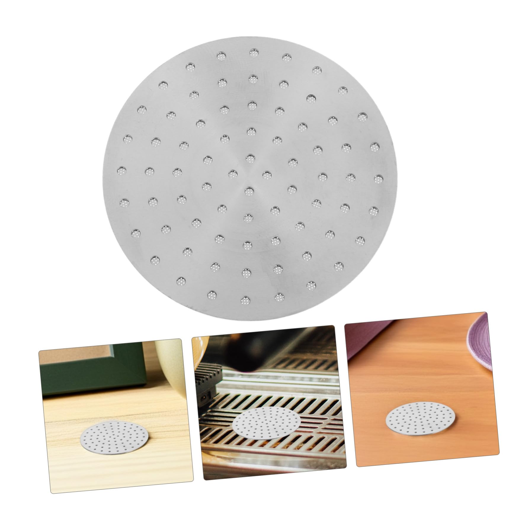 TEHAUX 5 Stück Edelstahl Espresso Puck Screen Wiederverwendbarer Kaffeesieb für Gleichmäßige Extraktion Robustes Metallfilter für Kaffeevollautomaten Zuhause und Büro Langlebiges
