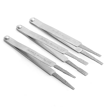 KIMISS Terminal Cleaning Tool, 3PCS Metal Terminal Cleaner Set Auto Repairing Hardware Tool for Small Electrical Spade Pin Connector