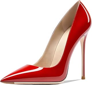 Women's Pointed Toe Stiletto Heels Pumps 4.7IN High Heel Dress Shoes for Parties Wedding Banquet Shoes
