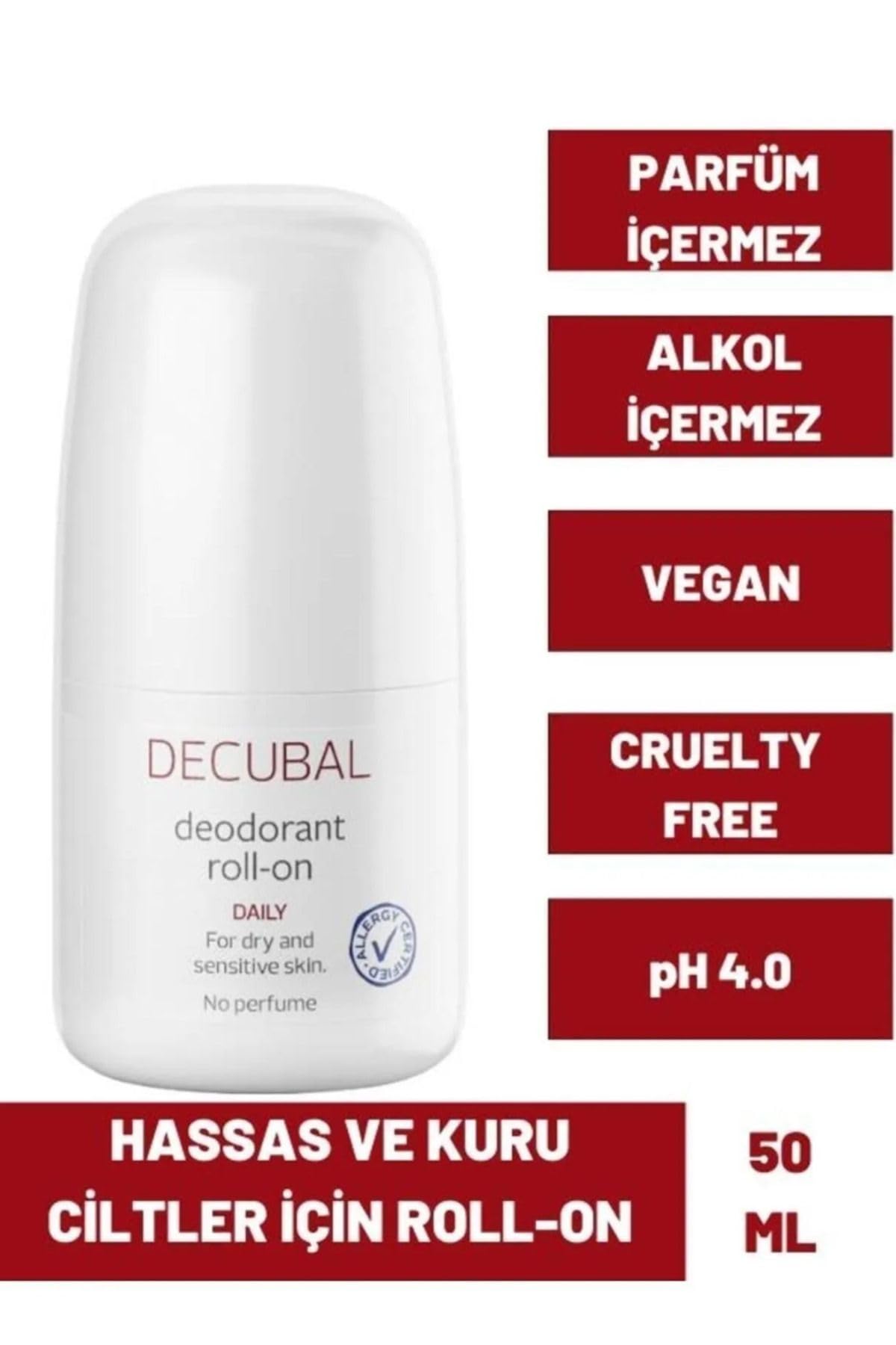Decubal Kuru ve Çok Kuru Ciltler için Klinik Nemlendirici Krem 250 gr ve Roll-On 50 ml
