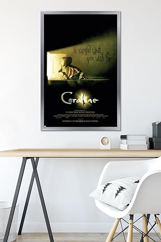 Vista 79 de Trends International Coraline - Be Careful One Sheet Wall Poster, 34L x 22.4W, Premium Poster & Clip Bundle