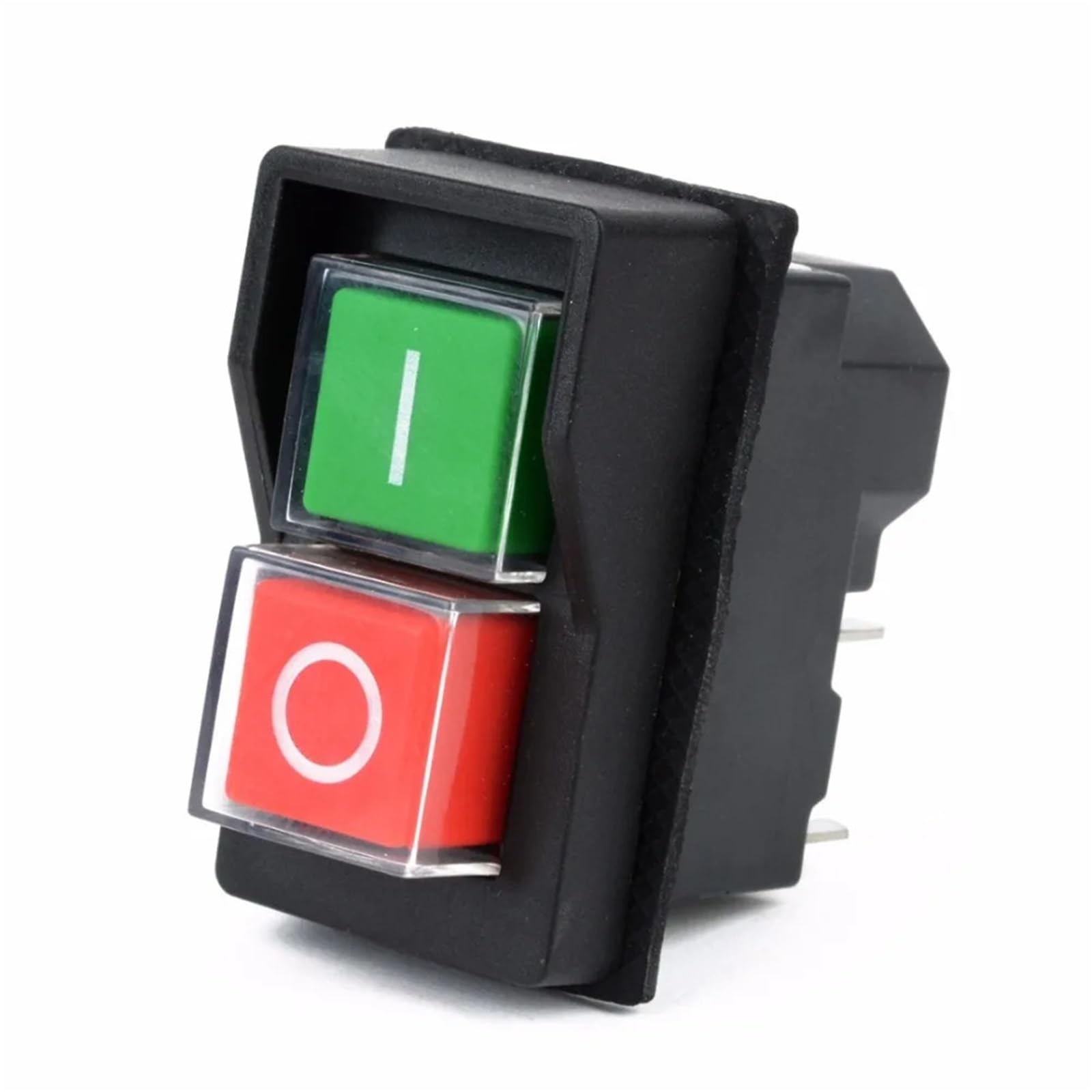 KJD17 - Interruptores de botón de arranque electromagnético for herramientas de jardinería, equipo de maquinaria, interruptor de seguridad impermeable IP55, 16 A, CA 250 V