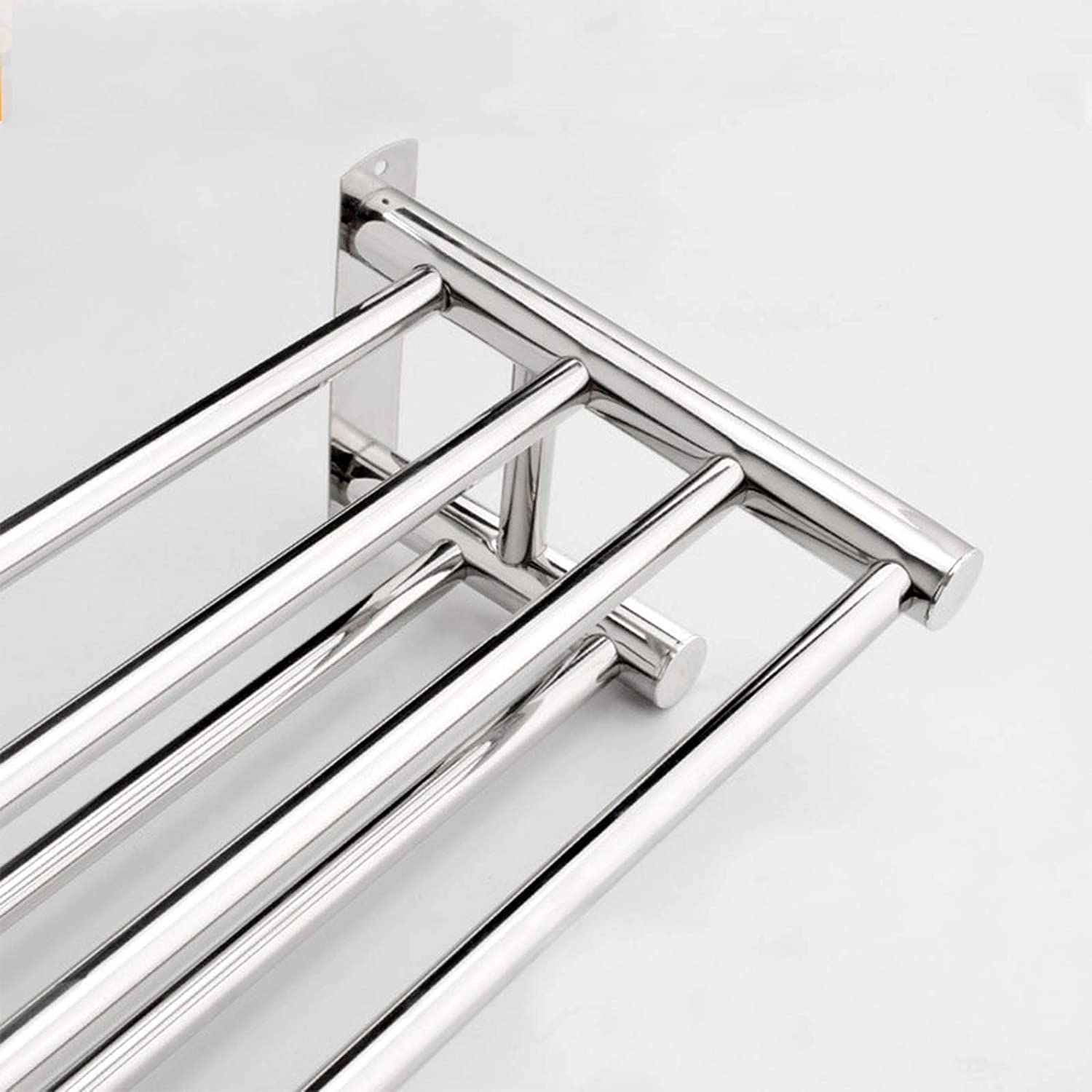 Wodoodporny dwurzędowy pierścień na ręczniki ze stali nierdzewnej (50 cm) uchwyt na ręcznik kąpielowy, odporny na rdzę, nowoczesny design do łazienki i oszczędzania miejsca