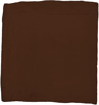 Wyoming Traders Solid Silk Wild Rag Scarf - Chocolate Brown