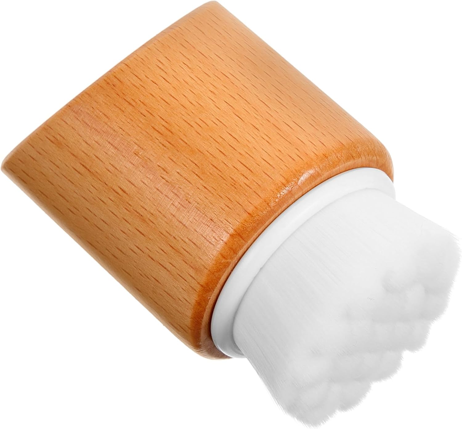 Wooden Handle Facial Cleansing Brush Exfoliating Face Scrubber
