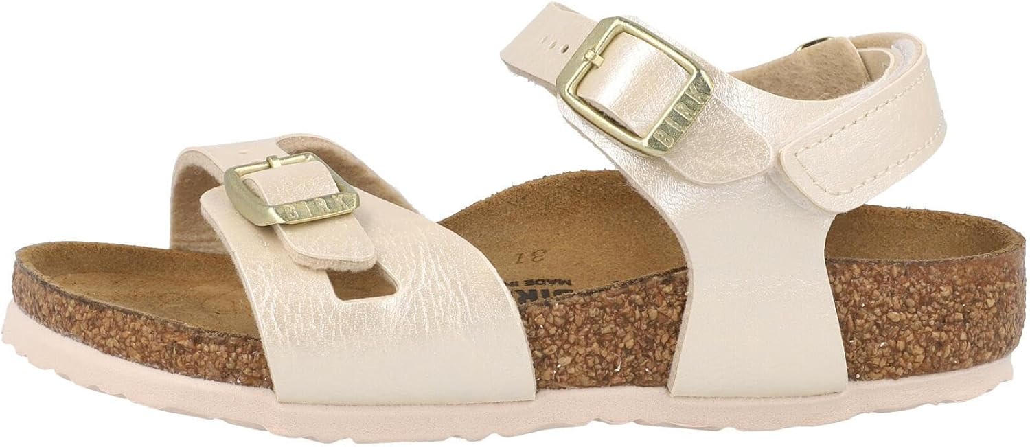 Birkenstock Rio Kids Pearl White 1029570 6 US Toddler