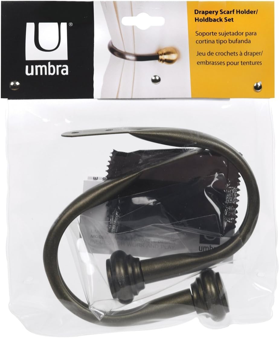 Umbra Usa Inc 241751127 Drapery Holdback Antique Bronze