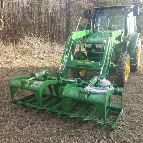 Titan Attachments GJD72BUCKET 72In Global Euro Root Grapple Bucket Attachment Fits John Deere Tractors thumb #1