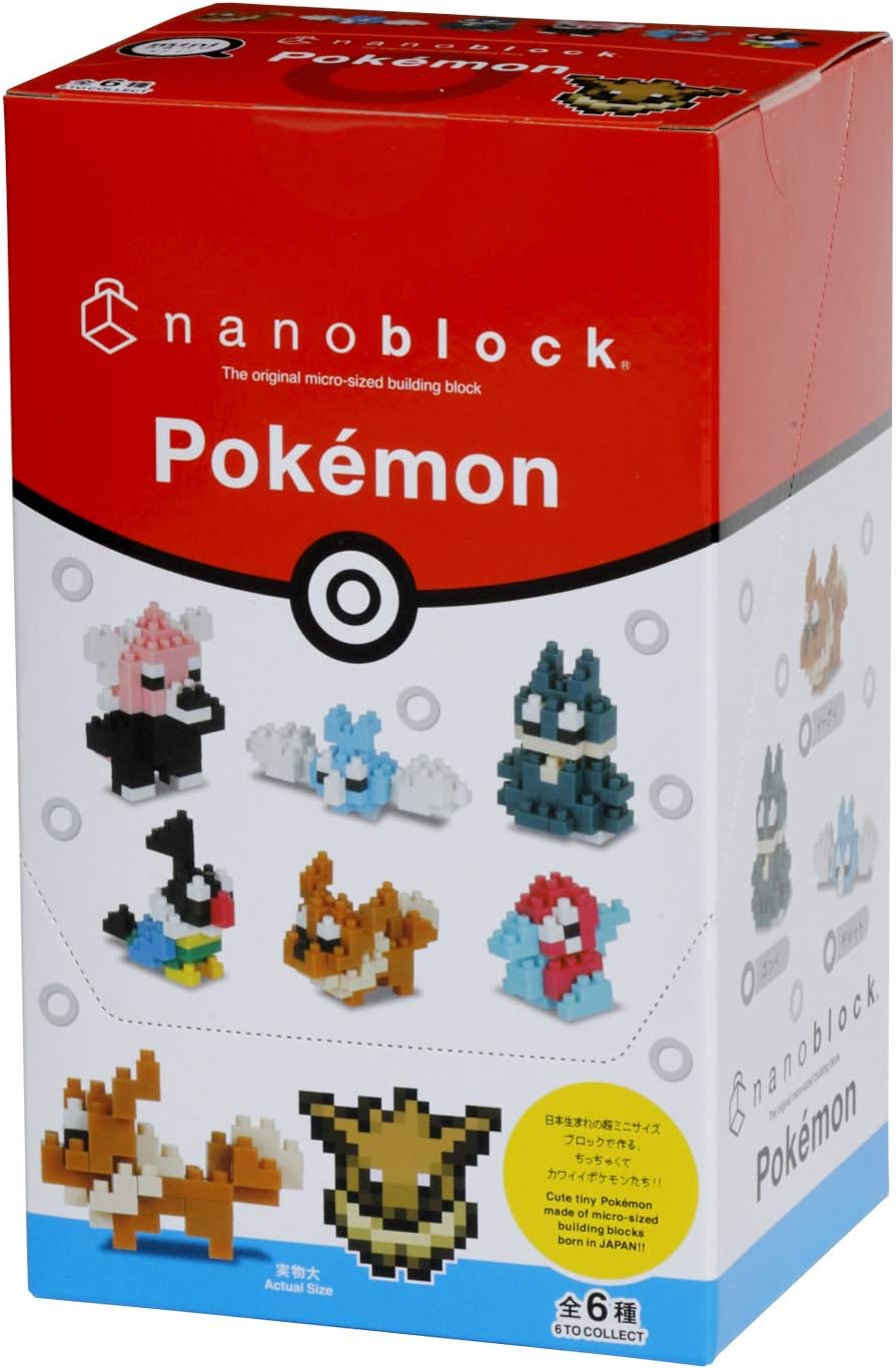 Amazon カワダ ナノブロック ミニナノ ポケットモンスター ノーマルタイプ Nbmc 14s Box商品 1box 6個入り 全6種類 おもちゃ おもちゃ