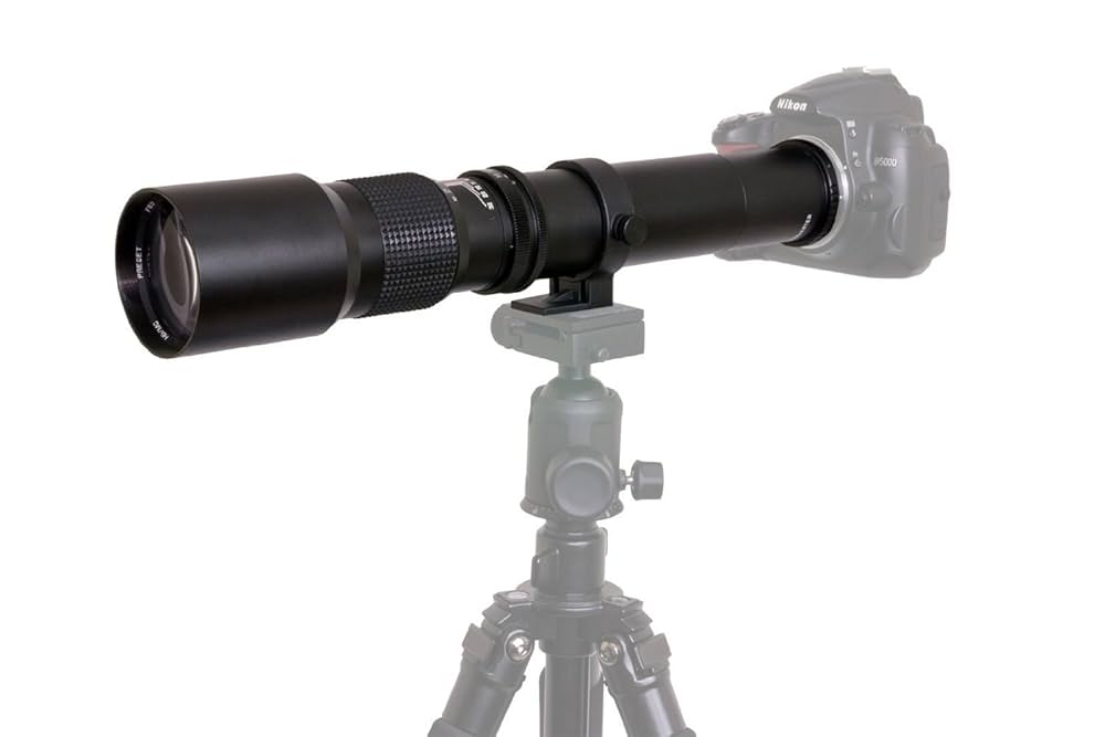Amazon.co.jp: ハイパワー 500mm/1000mm f/8 手動望遠レンズ
