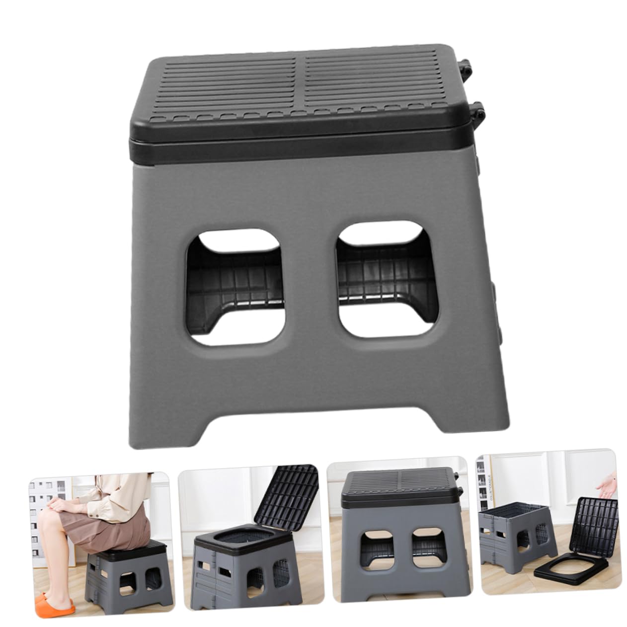 Mipcase Multi-Function Portable Toilet Car Folding Toilet Travel Potty Emergency Potty Pp Material Easy to Store