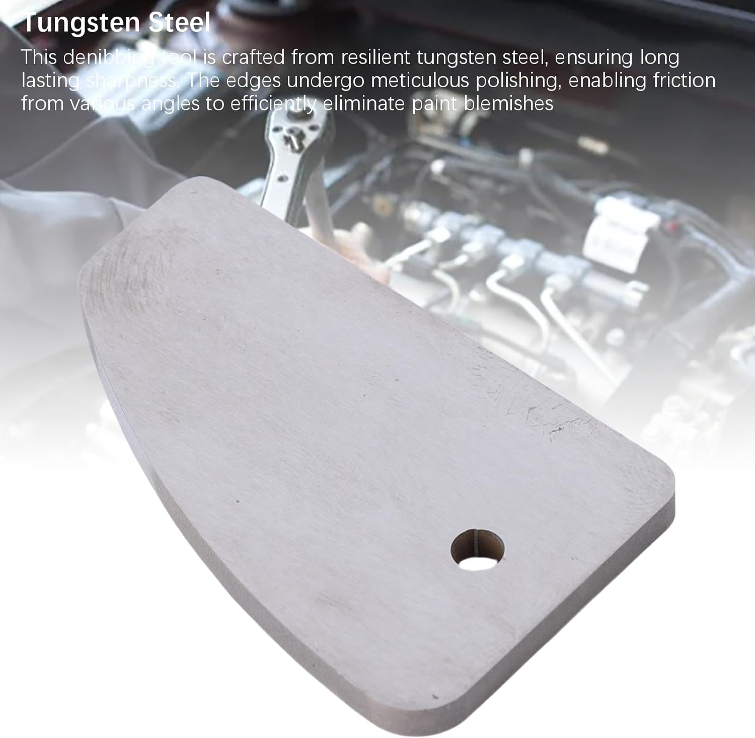 Carbide Scraper Denibbing Tool for Car Paint Run & Defect Removal, Tungsten Alloy Polish Cleaning with Storage Box