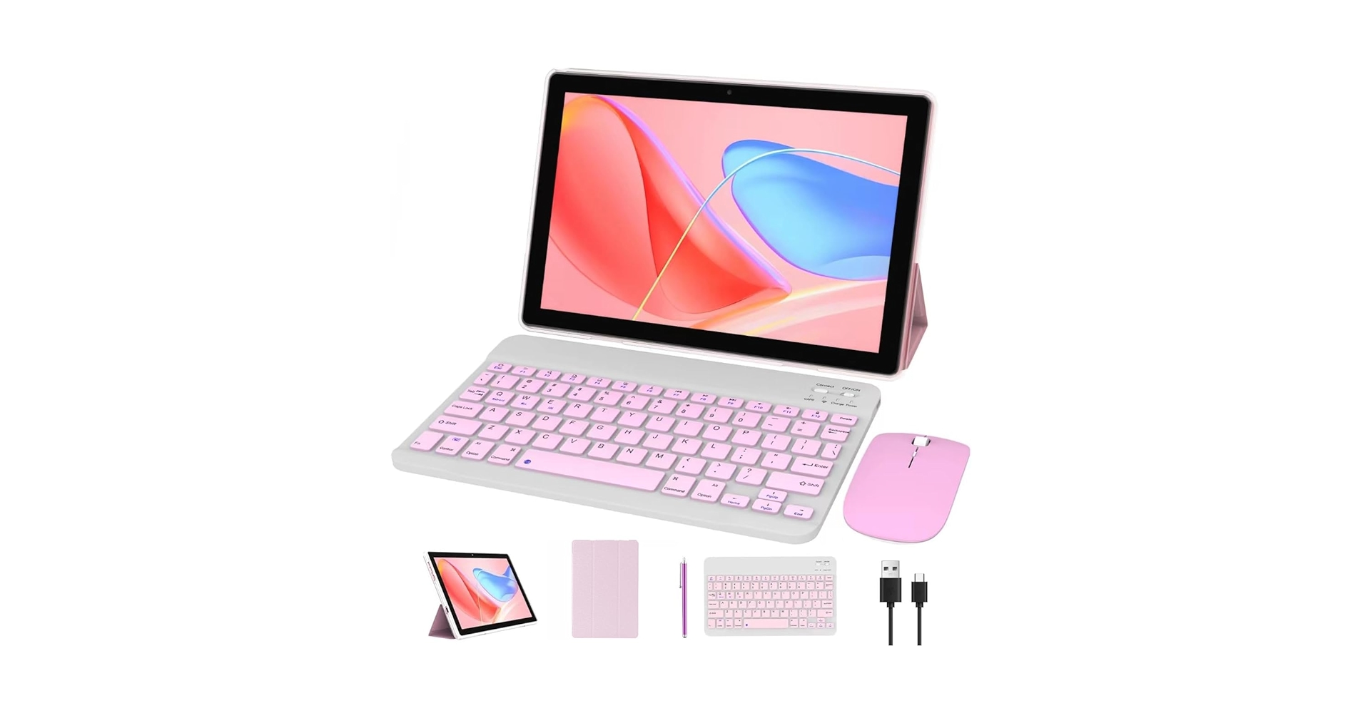 Amazon.com : 10 Inch Android 14 Tablet 2 in 1 With Keyboard