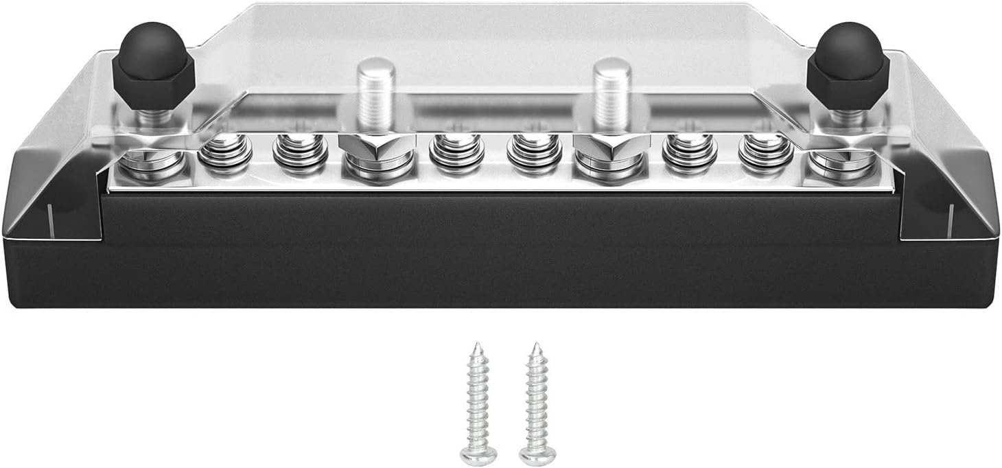 Blocco Distribuzione Fusibile 4 Vie Per Auto – 2 Ingressi E 4 Uscite, Con LED E Fusibili Inclusi - 4