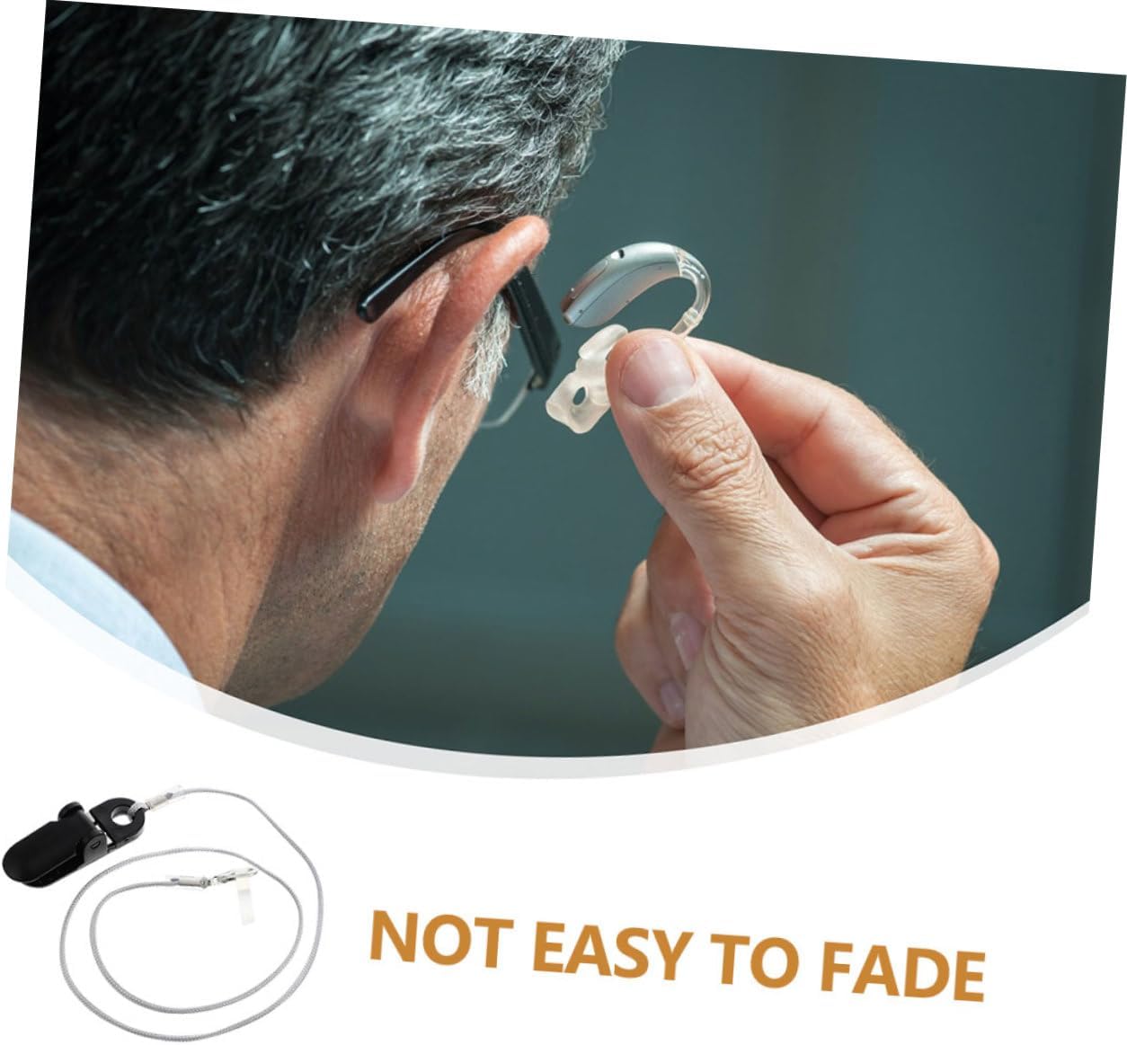 2pcs Single Lanyard Anti-Lost Clip for Seniors Convenient Hearing Aid Strap with Vehicle Pattern Durable Design for Easy Use and Protection