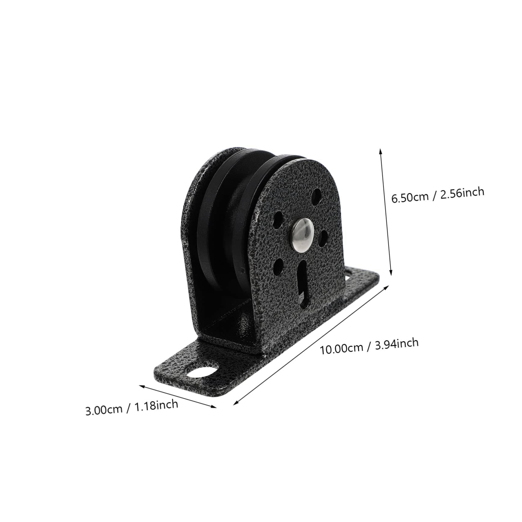 SOLUSTRE Fitness Equipment Pulley Wall-Mounted Rope Pulley Silent Steel Fixed Block 2 Screws
