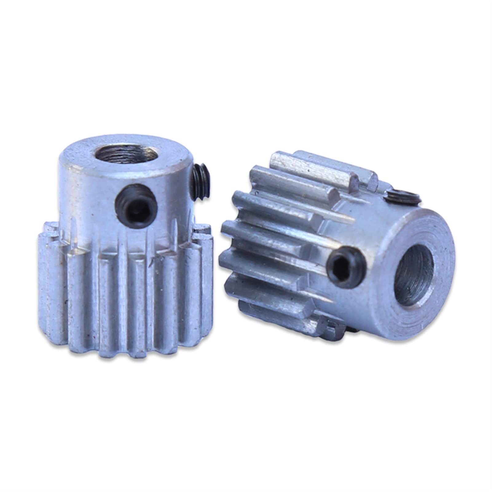 Ingranaggio Cilindrico 10T In Acciaio - 2 Pezzi Con Foro 4mm/5mm Per Motori - Foto 3