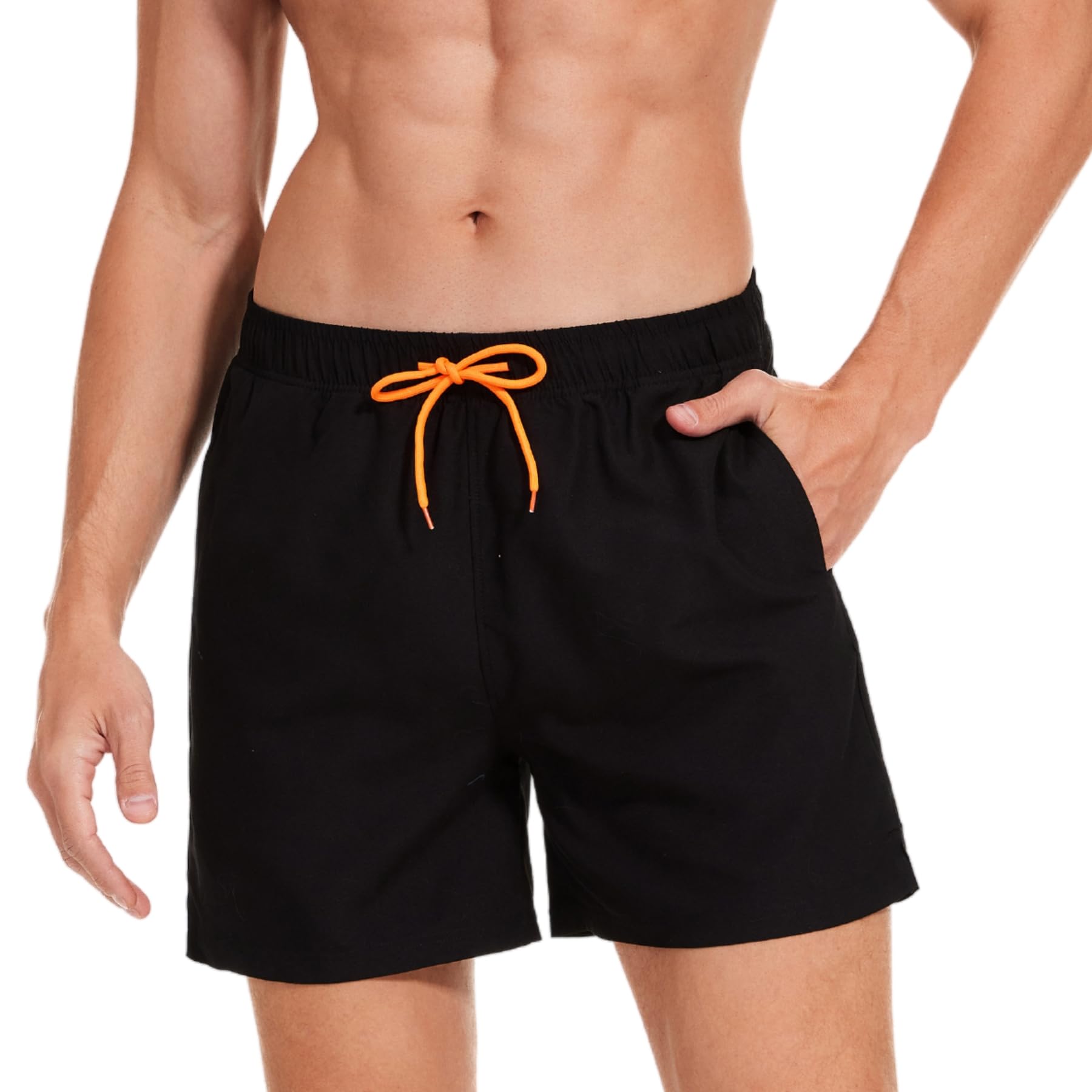 AMZSPORT Men's Swim Shorts Waterproof Bermuda Shorts with Mesh Lining and Pockets Global Recycled Standard Global Recycled Standard Global Recycled Standard