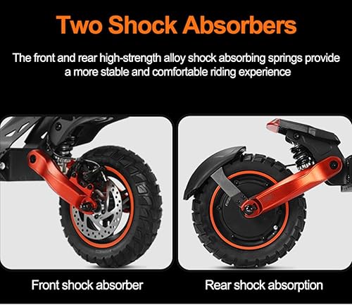 Miniatura 5 de QMWHEEL G9Pro Peak - Patinete eléctrico para adultos de 1200 W con asiento, batería de conducción larga de 48 V 18 Ah, diseño plegable de 4 capas a